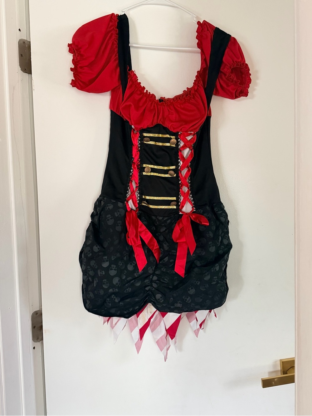 Red and Black Pirate Woman Costume Dress -Adult- sexy